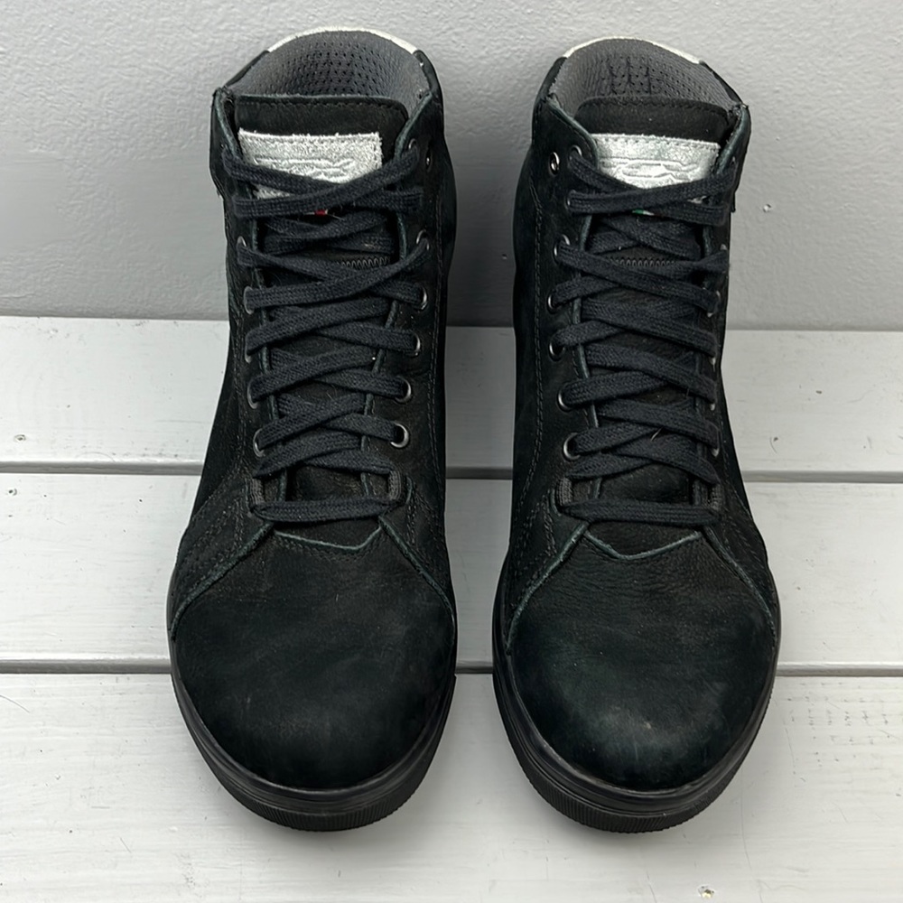 TCX Street Dark Lady Black Suede Women’s Waterproof Motorcycle Boot Size 6.5